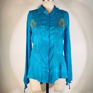 Johnny Was Sangria Blouse size S NWT